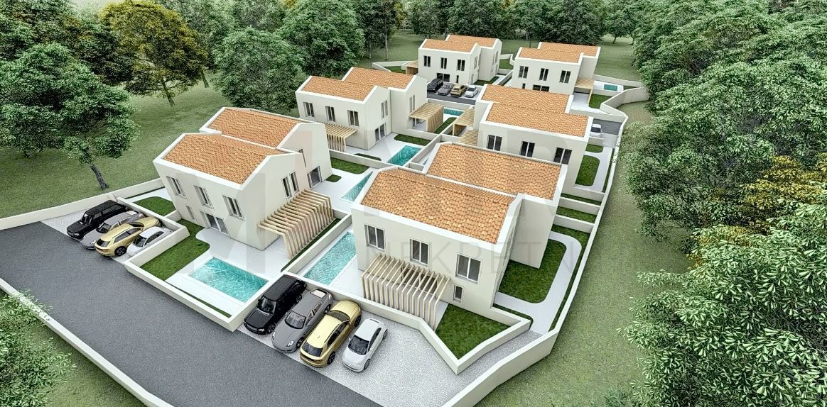 Dobrinj, okolica, gradbeno zemljišče z idejnim projektom!