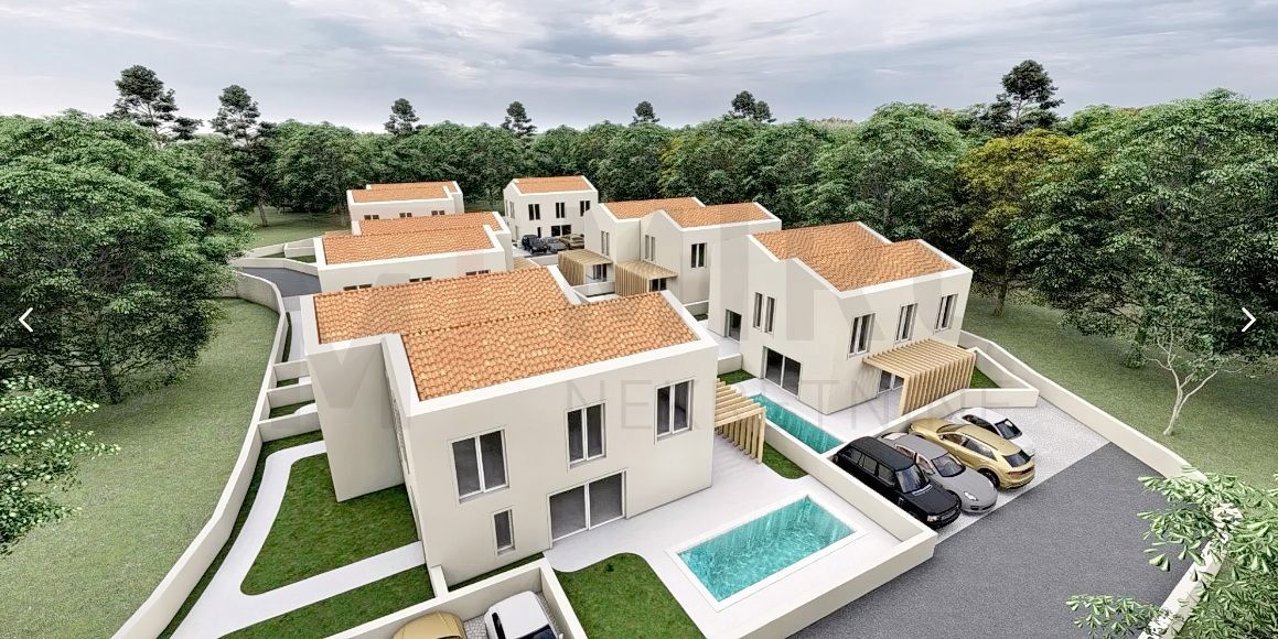 Dobrinj, okolica, gradbeno zemljišče z idejnim projektom!