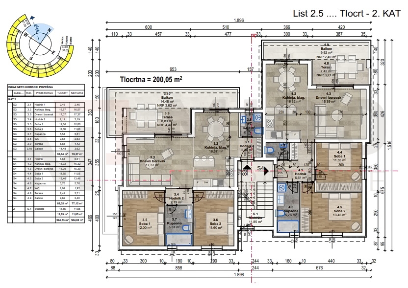 Malinska, novogradnja, prostoren apartma z vrtom, PRODAJA!