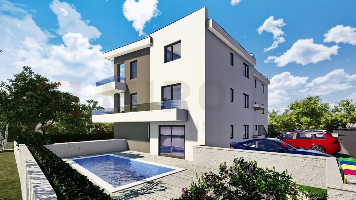 Malinska, novogradnja, prostoren apartma z vrtom, PRODAJA!