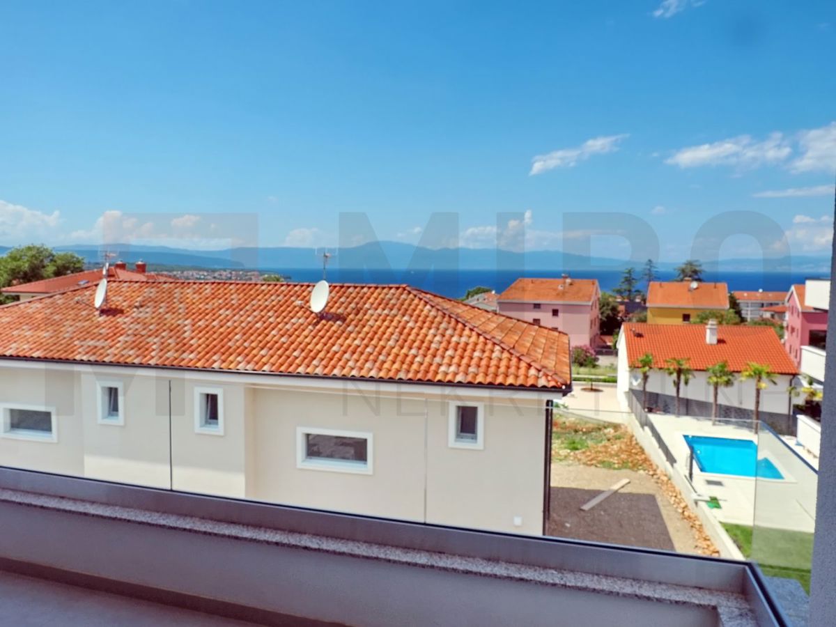 Malinska, novogradnja, prostoren apartma z vrtom, PRODAJA!