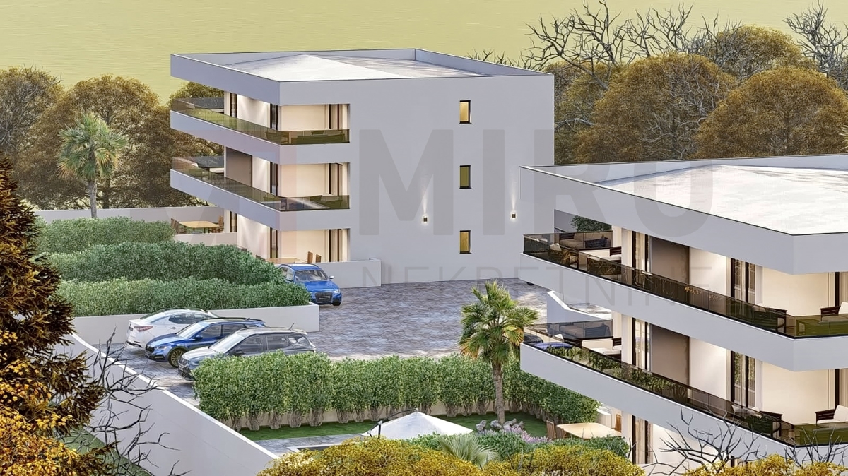 Malinska, apartma v izgradnji s panoramskim pogledom na morje