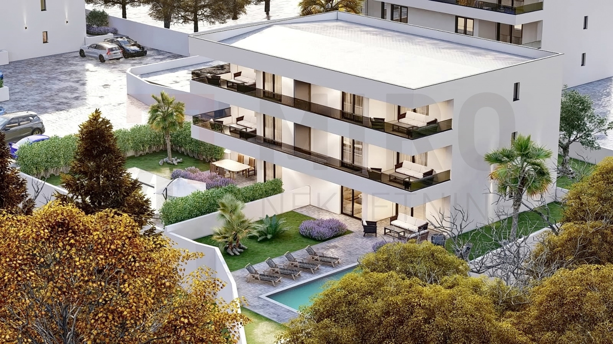 Malinska, apartma v izgradnji s panoramskim pogledom na morje