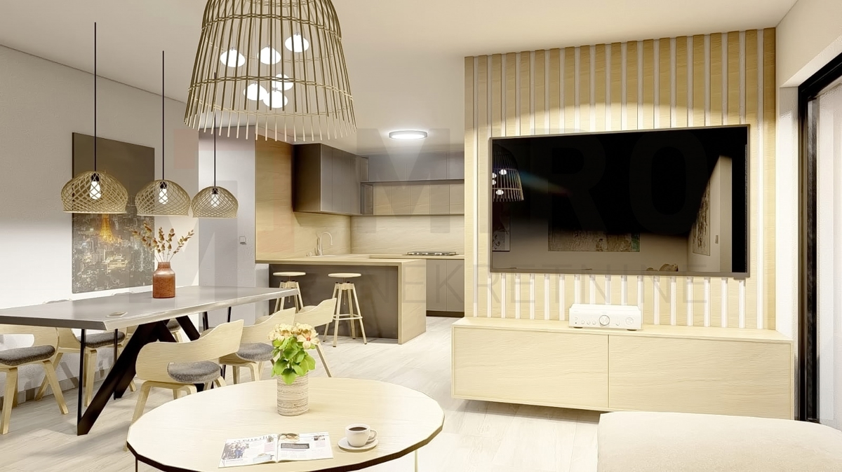 Malinska, apartma v izgradnji s panoramskim pogledom na morje