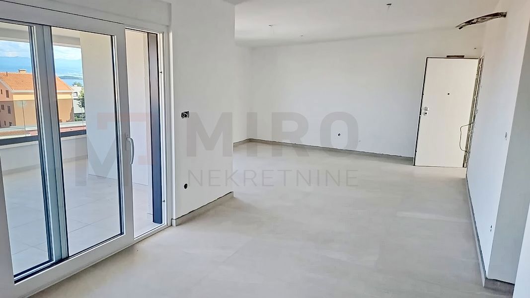 Malinska, apartma v izgradnji s panoramskim pogledom na morje