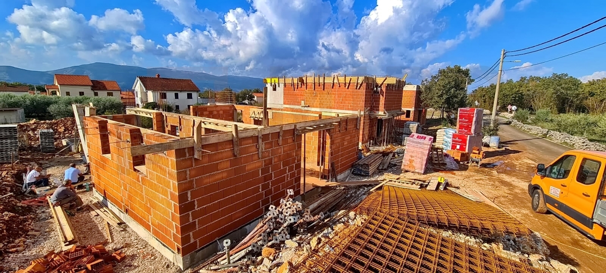 Krk, širše območje, ekskluzivna vila z bazenom in pogledom na morje, PRODAJA!