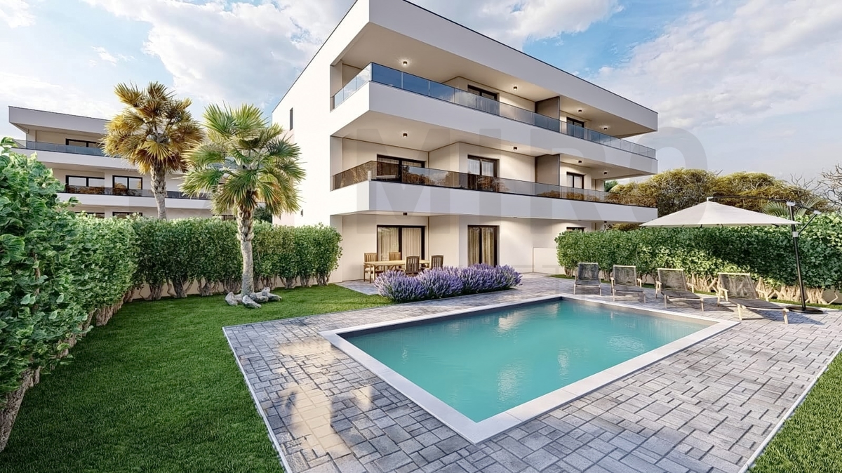 Malinska, nov penthouse z vrtom in bazenom, PRODAJA!
