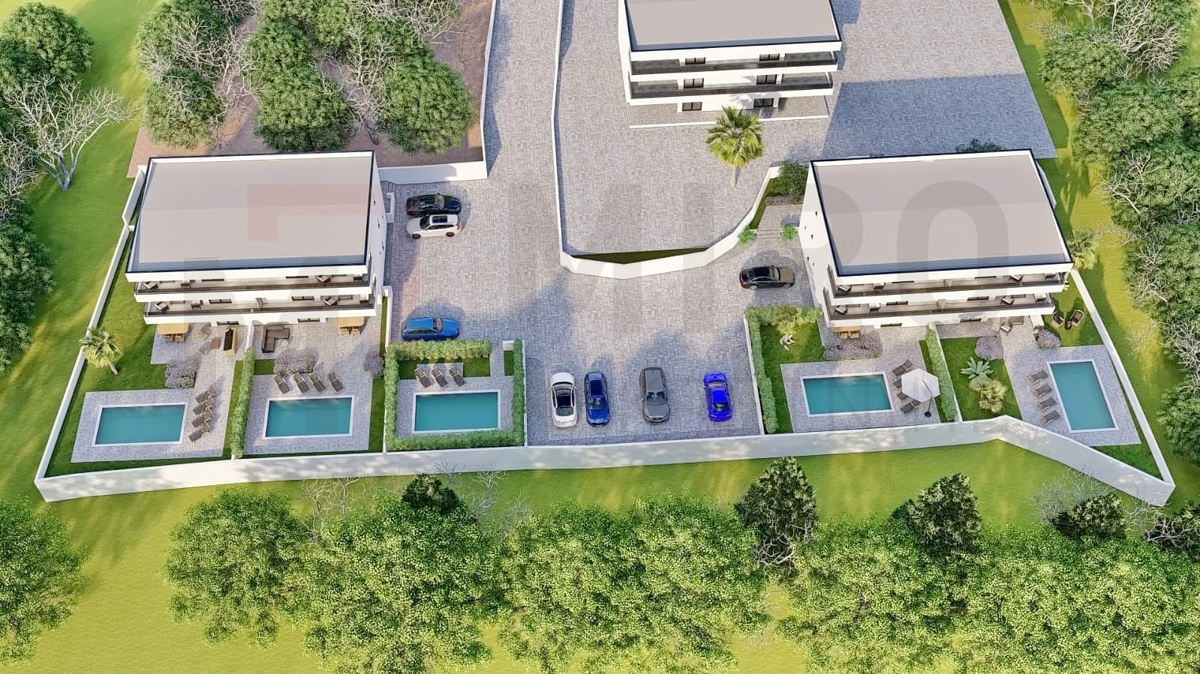 Malinska, nov penthouse z vrtom in bazenom, PRODAJA!