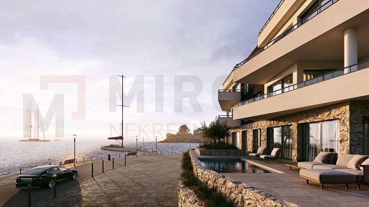 Punat, okolica, moderen penthouse prva vrsta do morja, PRODAJA!