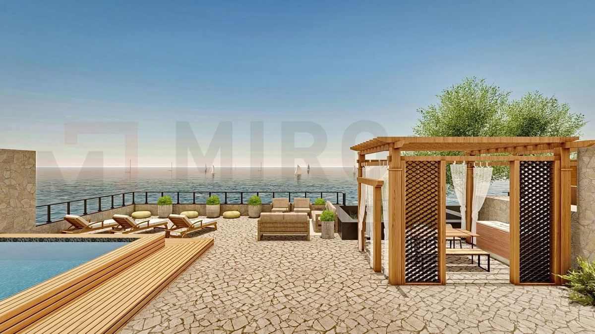 Punat, okolica, moderen penthouse prva vrsta do morja, PRODAJA!