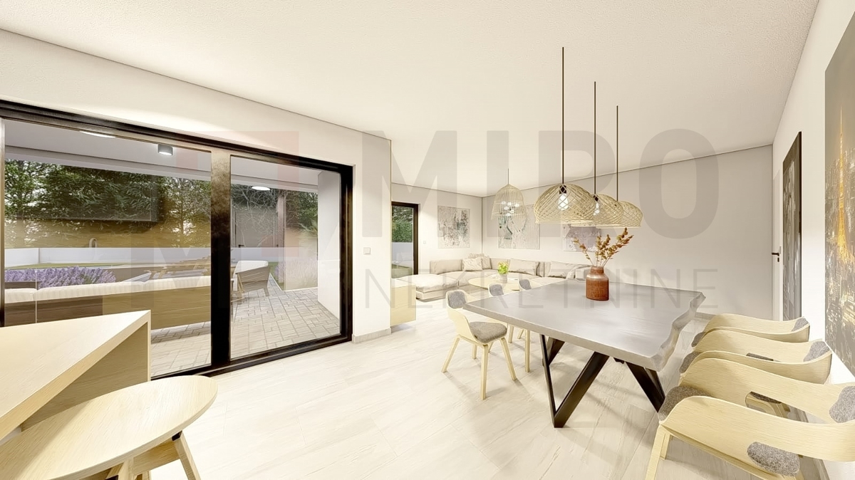 Malinska, dvosobni apartma v 1. nadstropju s pogledom na morje