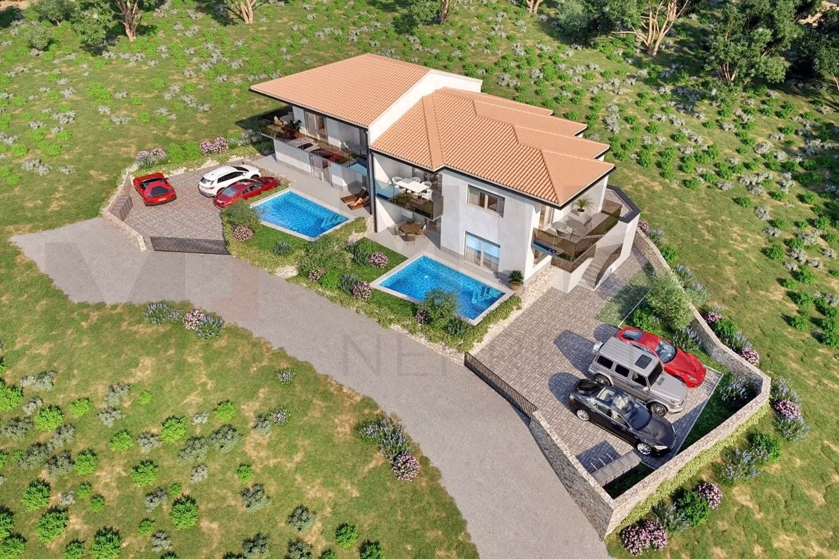 Vrbnik, novo stanovanje z odprtim pogledom na morje!