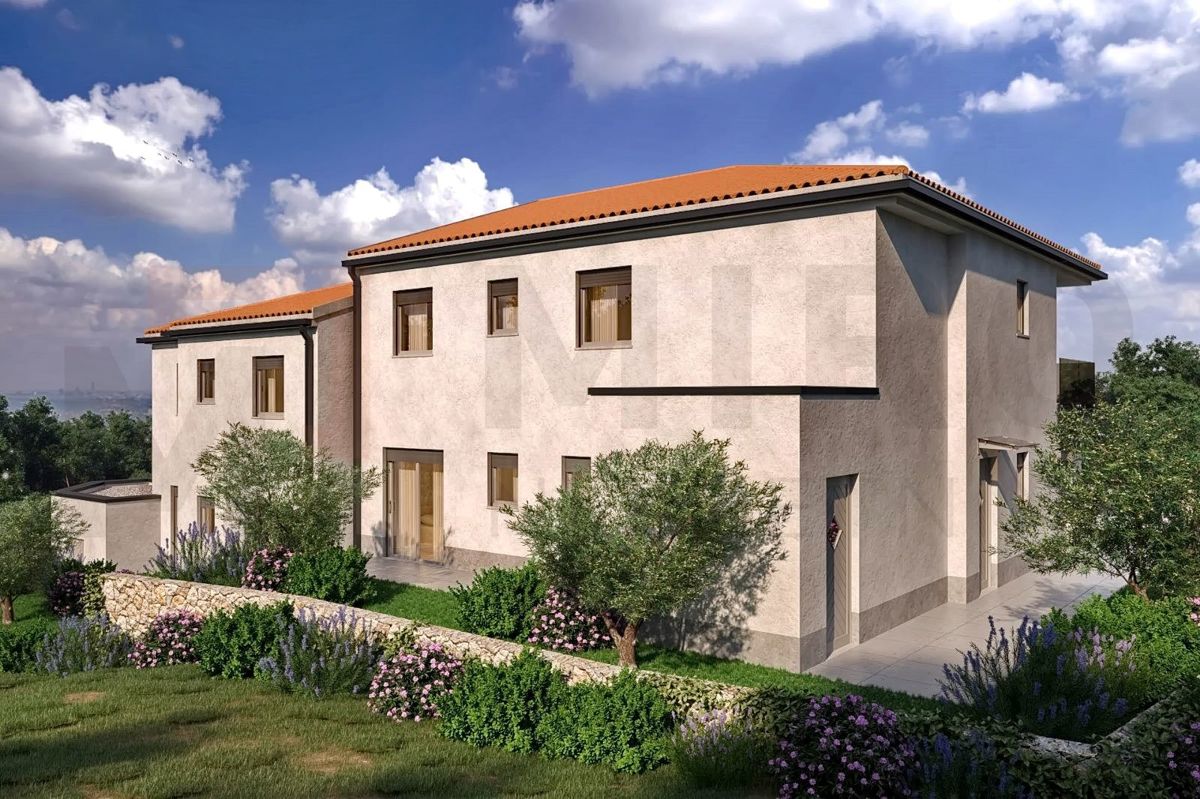 Vrbnik, novo stanovanje z odprtim pogledom na morje!