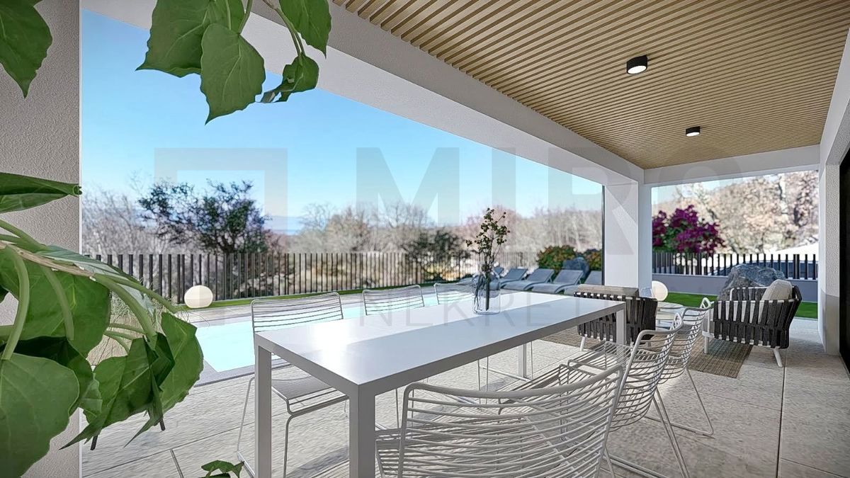 Malinska, okolica, zemljišče z gradbenim dovoljenjem, PRODAMO!