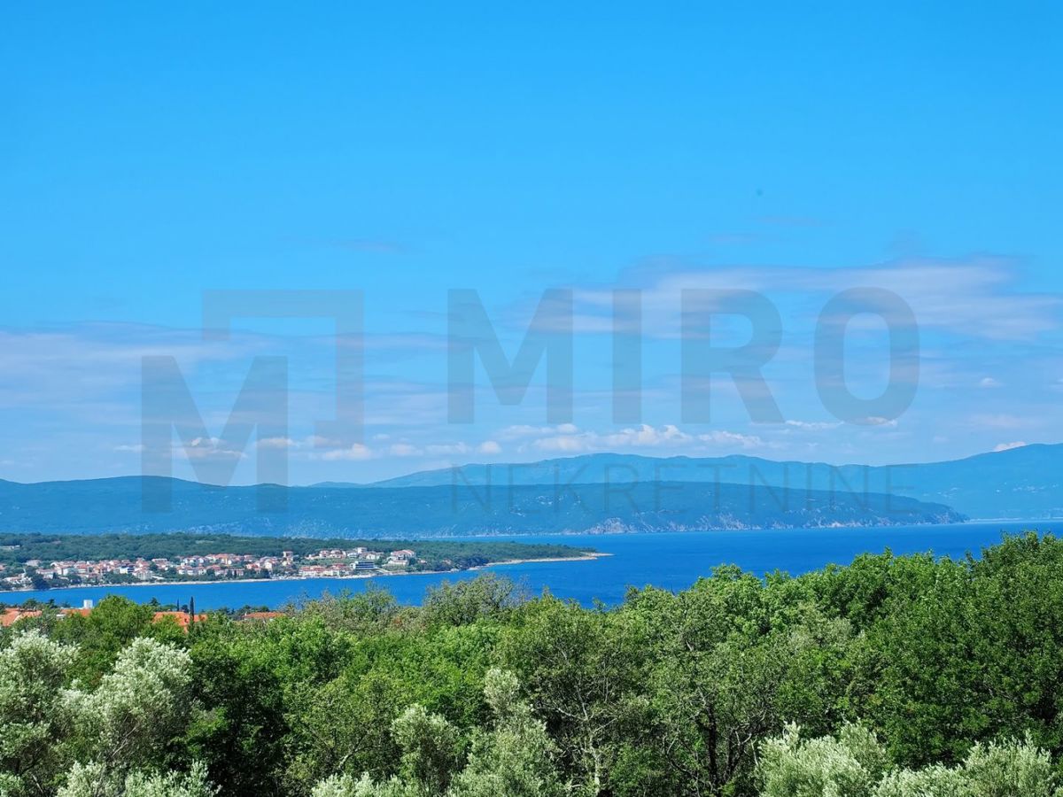 Malinska, nova hiša dvojček z bazenom in pogledom na morje, PRODAJA!
