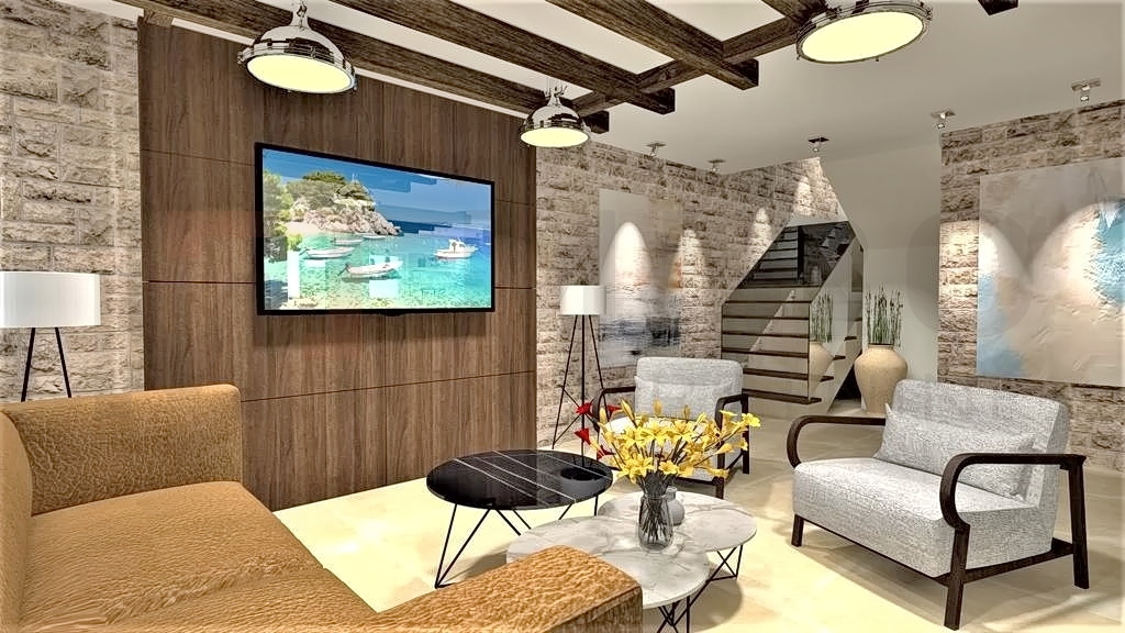 Vrbnik, Garica, samostojna nova vila z bazenom in vrtom