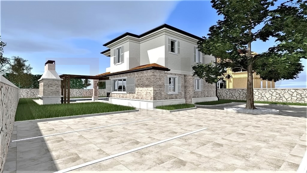 Vrbnik, Garica, samostojna nova vila z bazenom in vrtom