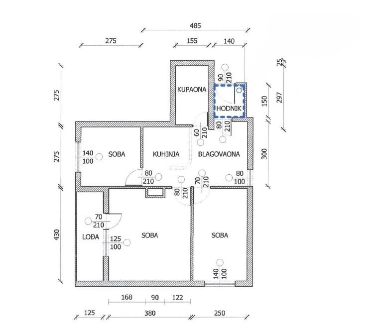 Centar, Pula, 57,48m2