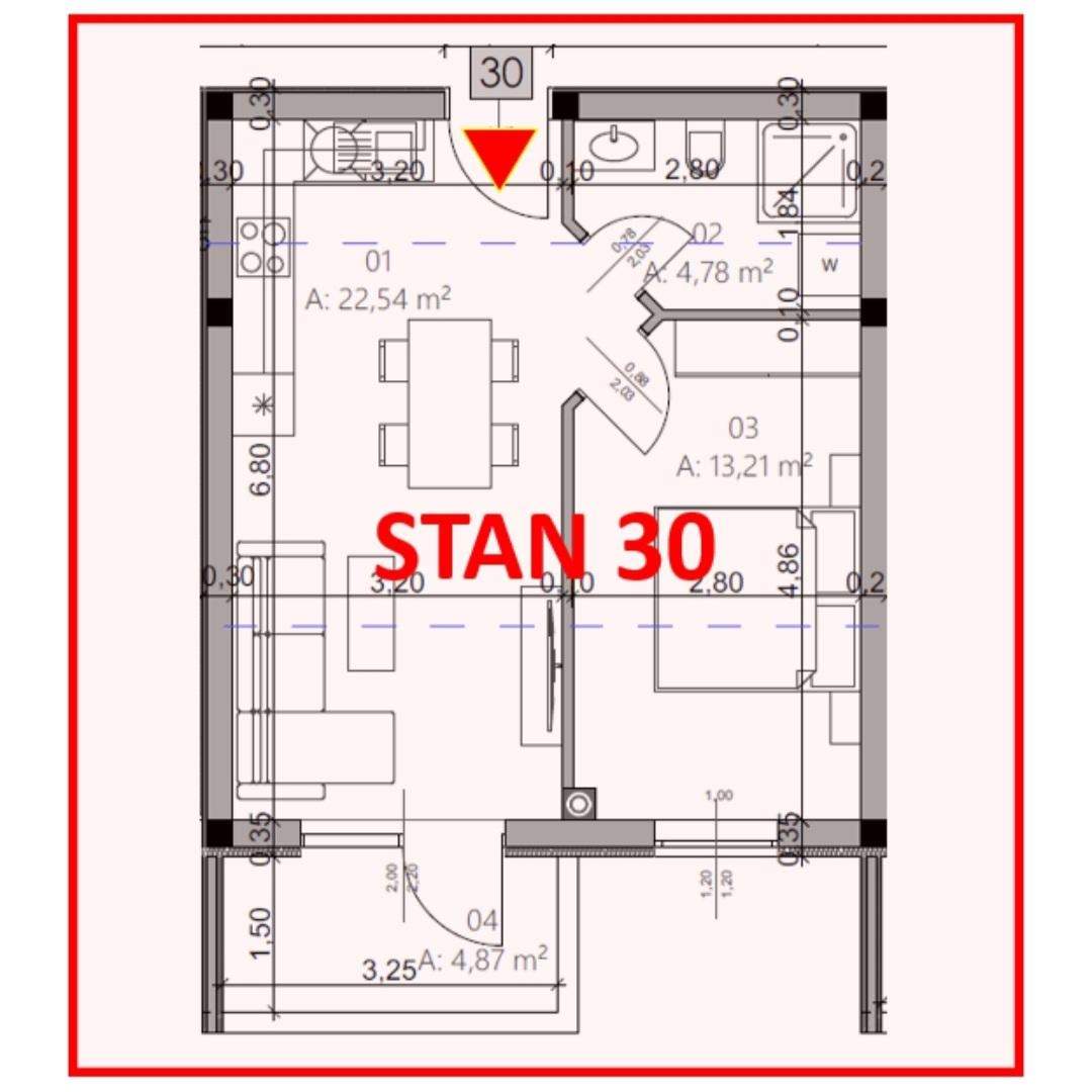 Monvidal, Pula, 42,97m2