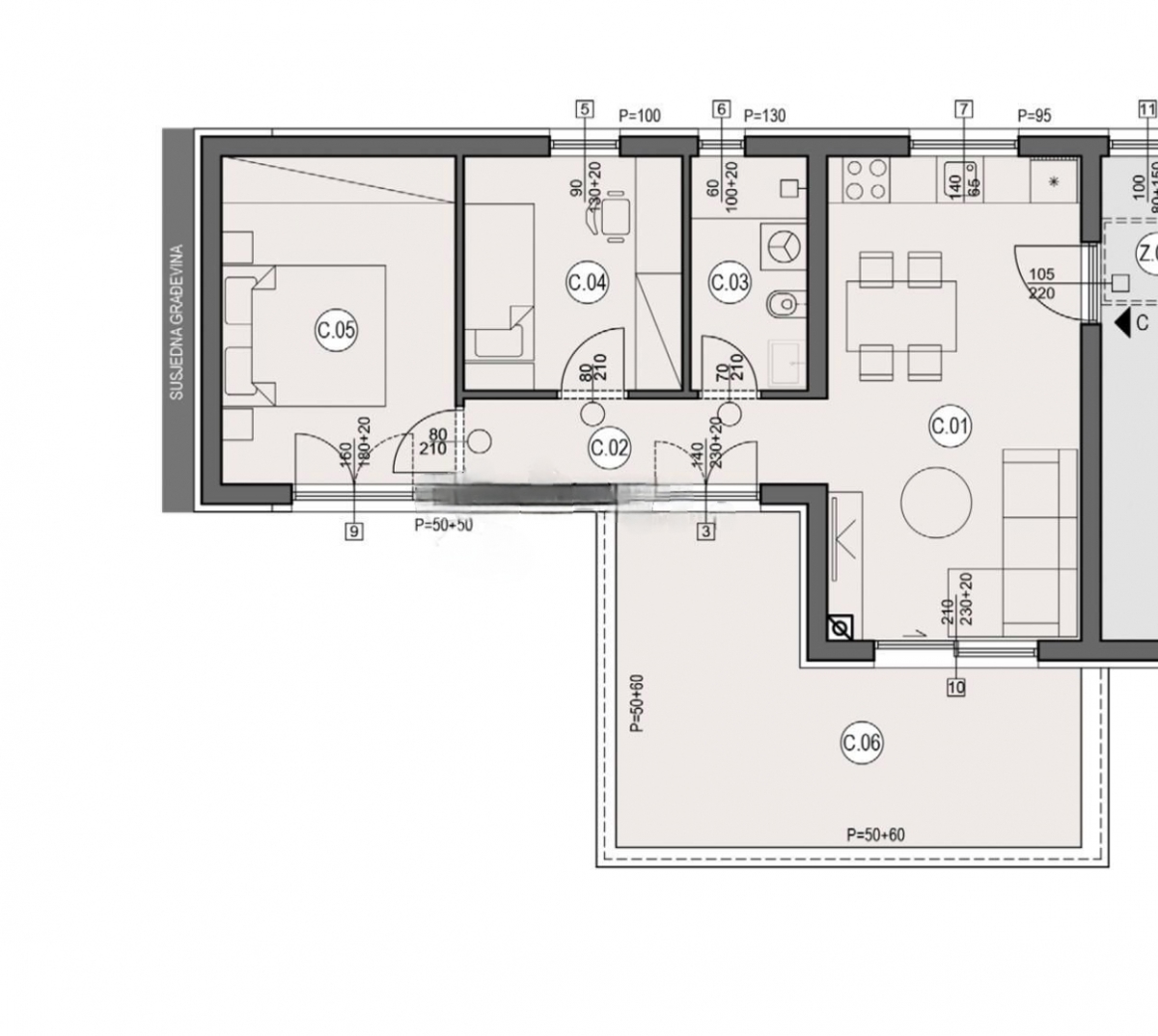 Valmade, Pula, 54,99m2