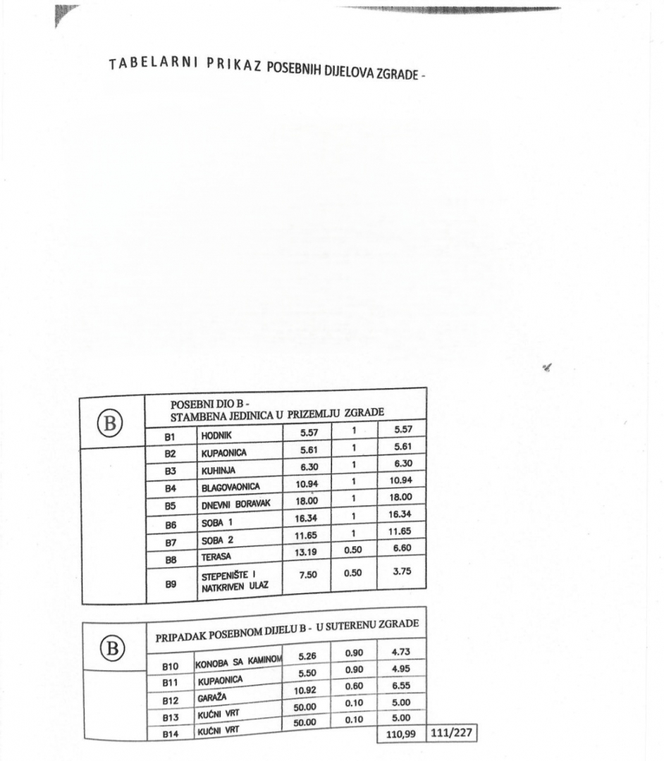Kaštanjer, Pula, 110,99m2