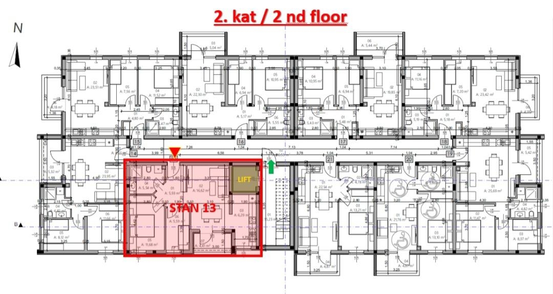 Monvidal, Pula, 54,96m2
