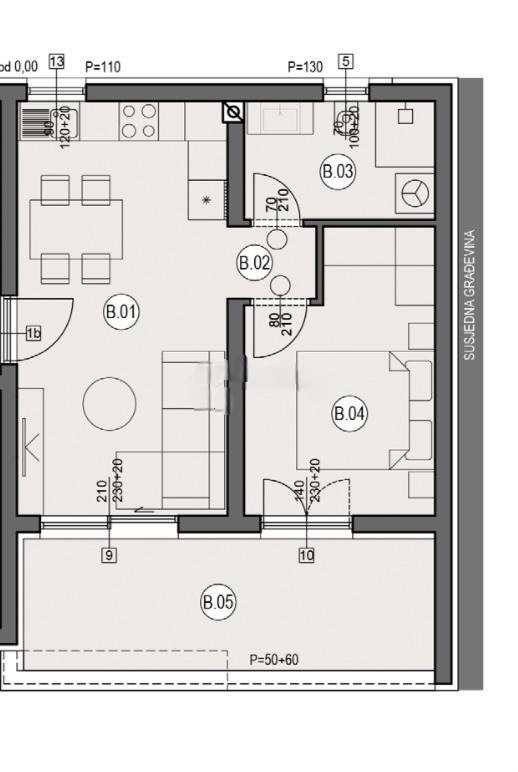 Valmade, Pula, 46,72m2