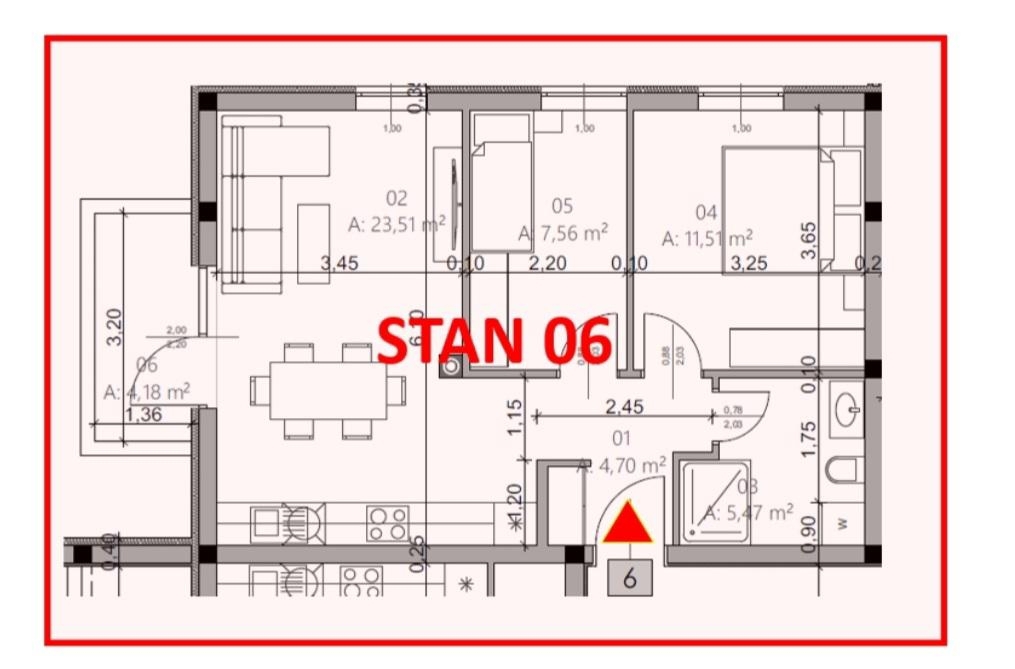 Monvidal, Pula, 54,84m2