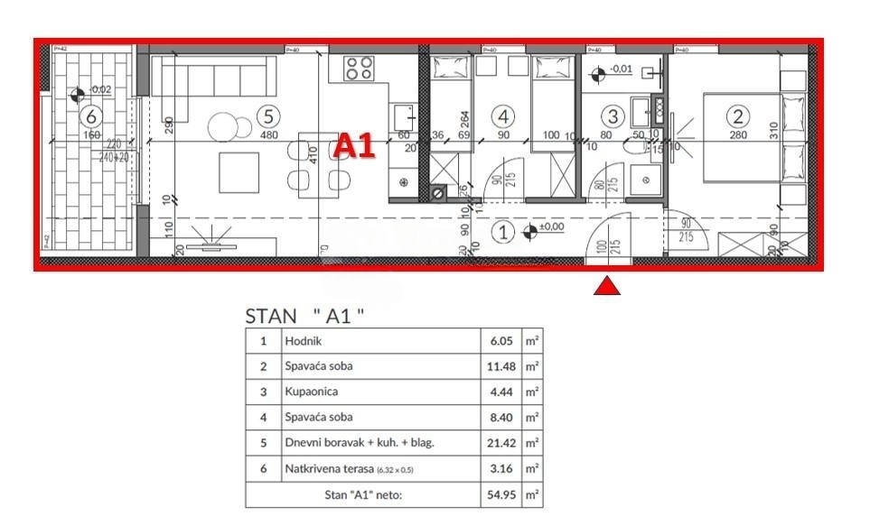 Veruda, Pula, 67,71m2