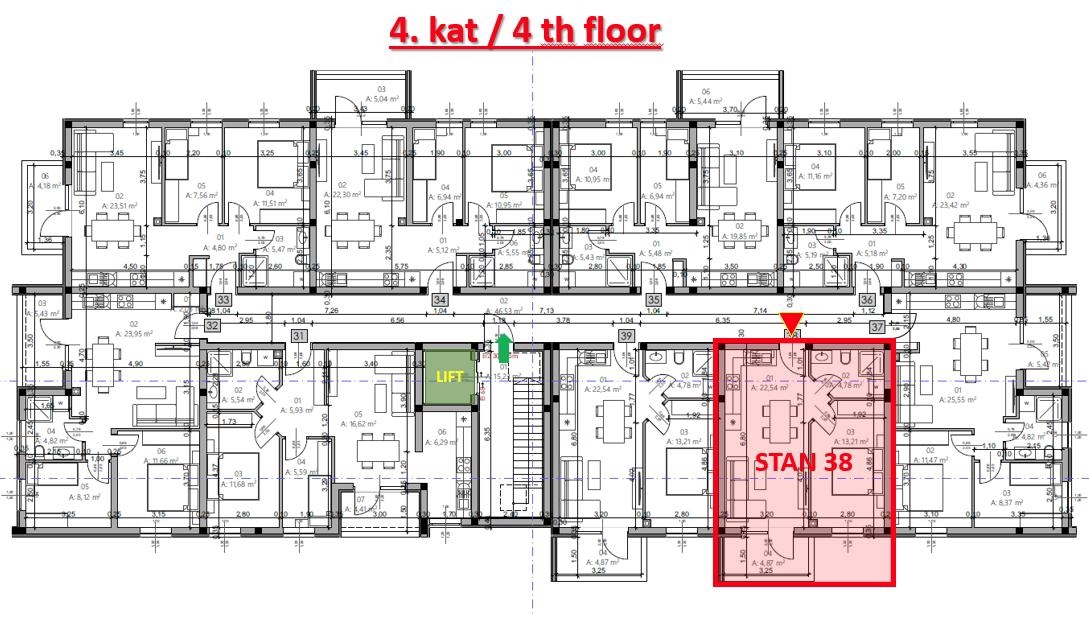 Monvidal, Pula, 45,40m2