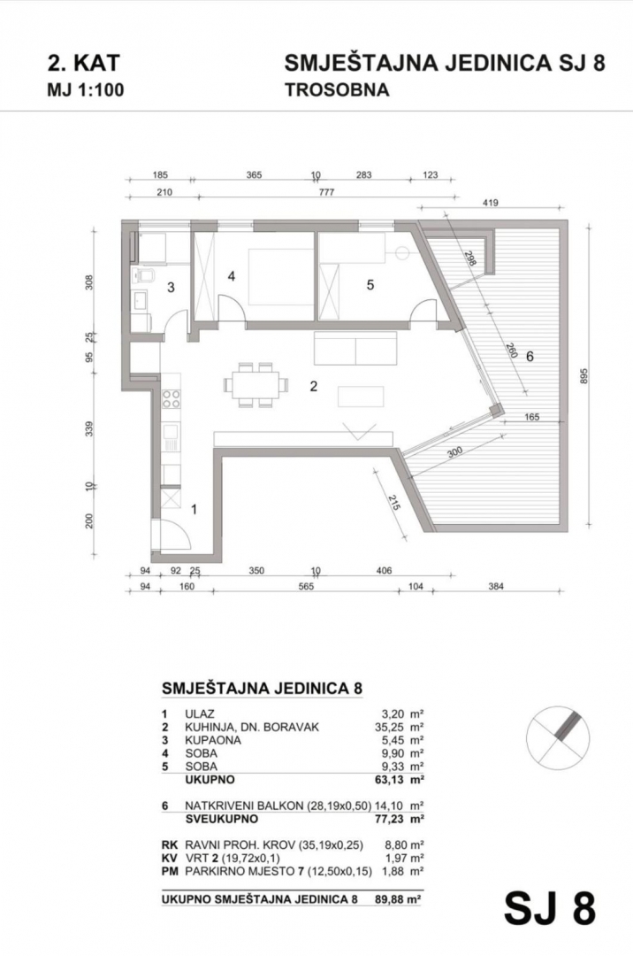 Premantura, Medulin, 61,13m2