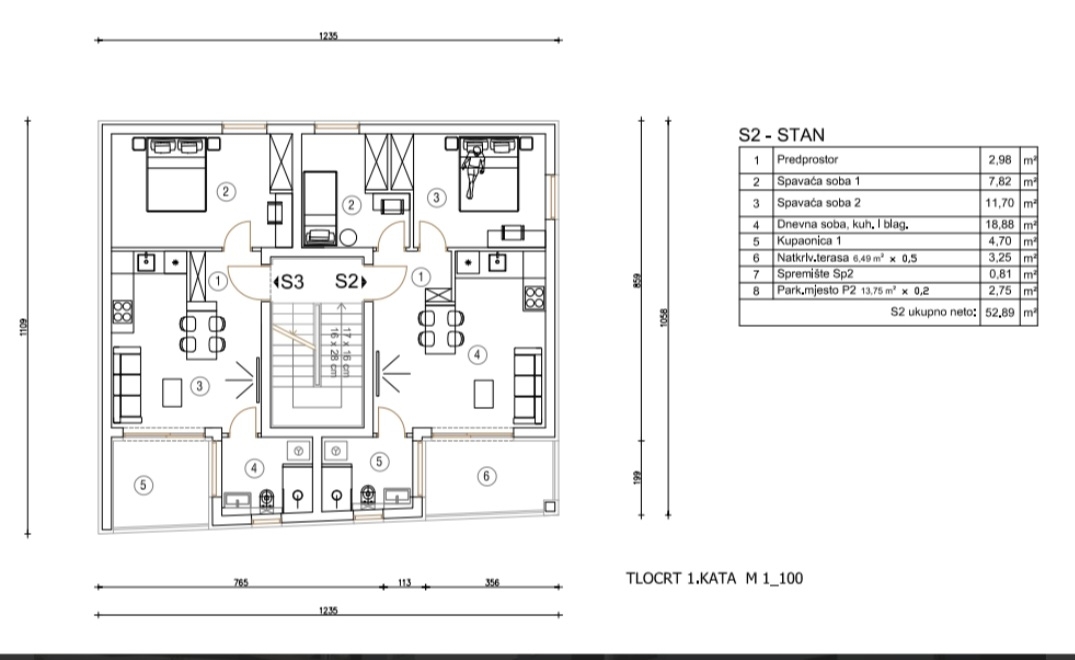Šijana, Pula, 52,89m2