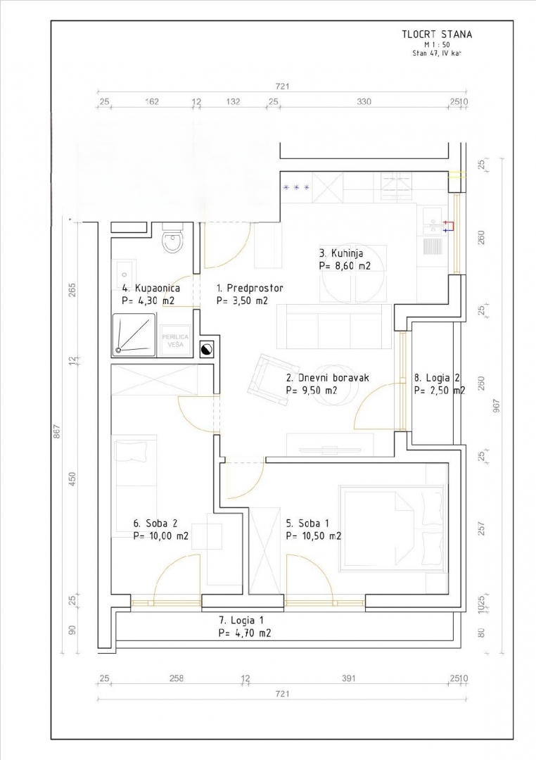 Kaštanjer, Pula, 53m2