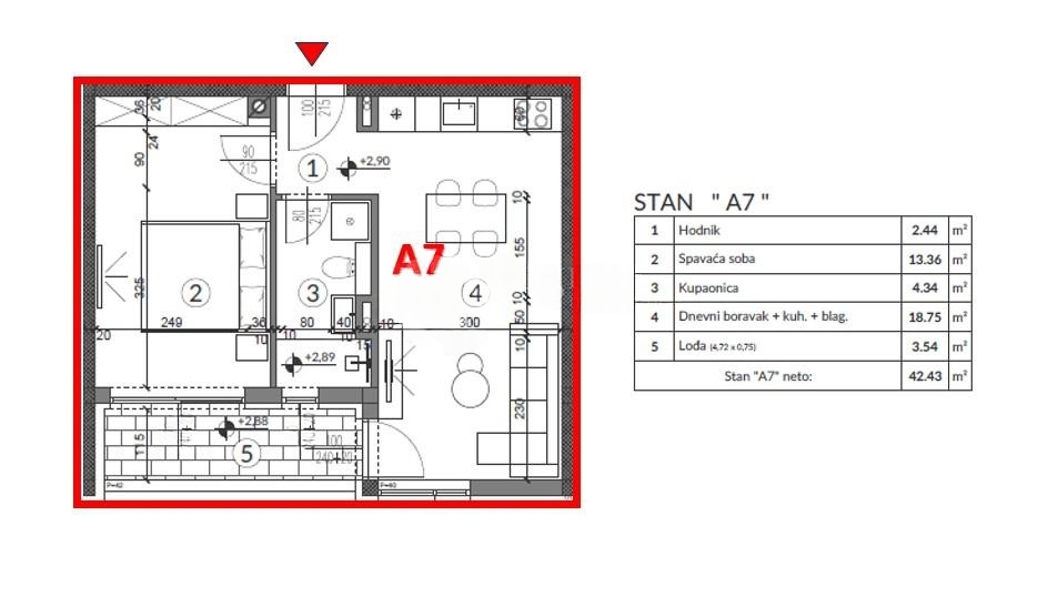 Veruda, Pula, 51,94m2
