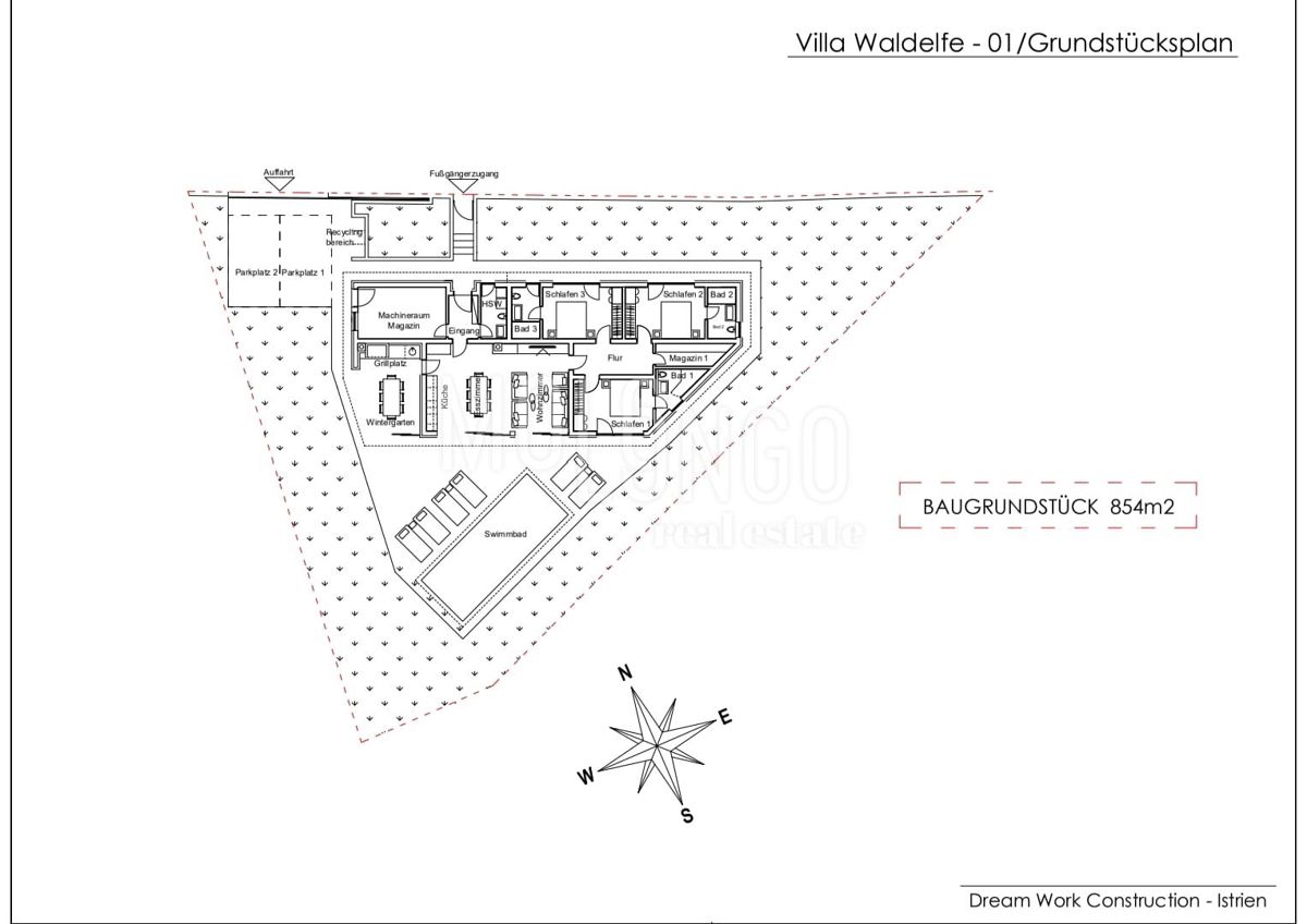 ISTRA, BARBAN Priložnost! Gradbena parcela z glavnim projektom