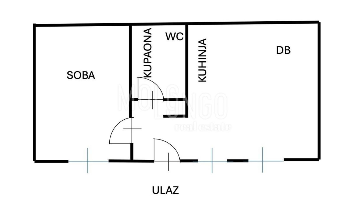 Stanovanje Punta Kolova, Opatija, 39,10m2
