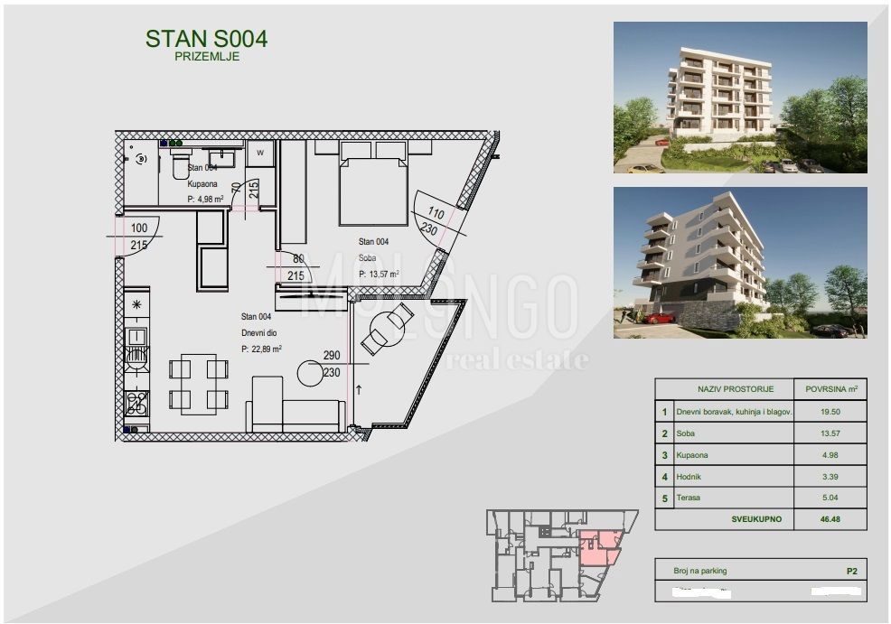 Stanovanje/apartma Zamet, Rijeka, 64,11m2