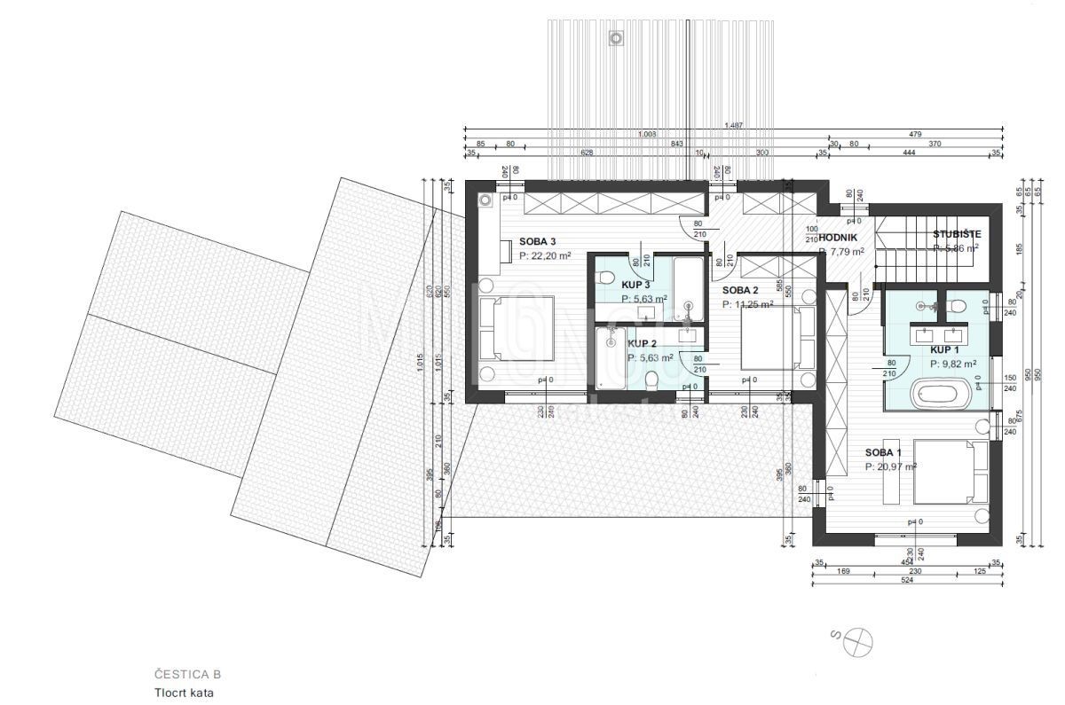 Zemljišče Vrbnik, 484m2