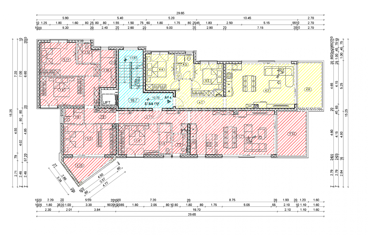 Stanovanje/apartma Opatija - Centar, Opatija, 163.16m2