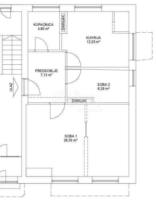 Stanovanje/apartma Vojak, Rijeka, 58,62m2