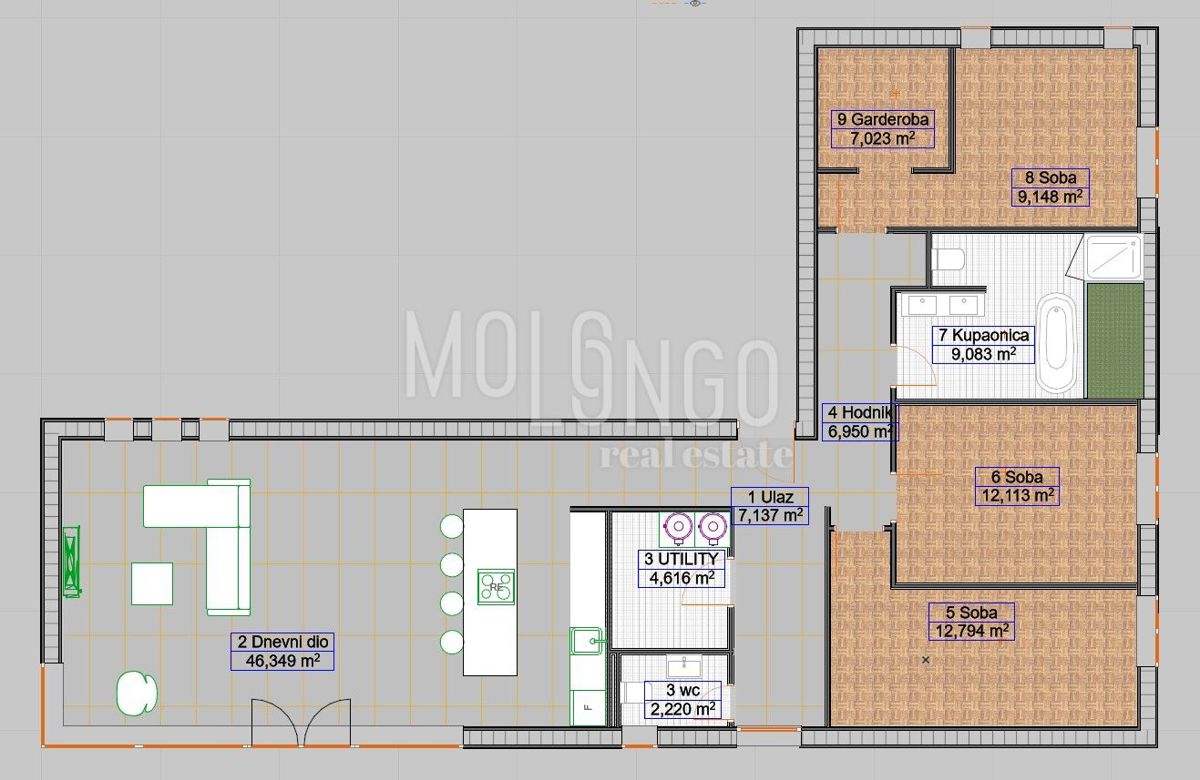 Hiša Presika, Labin, 143m2