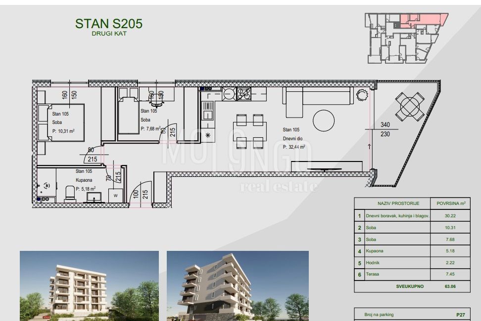 Stanovanje/apartma Zamet, Rijeka, 64,11m2