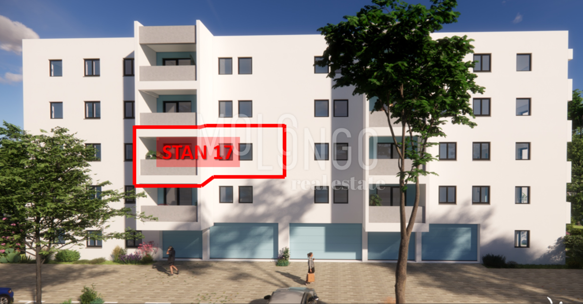 ISTRA, PULA - Novogradnja, stan 17 – 2. kat, 52,73 m²