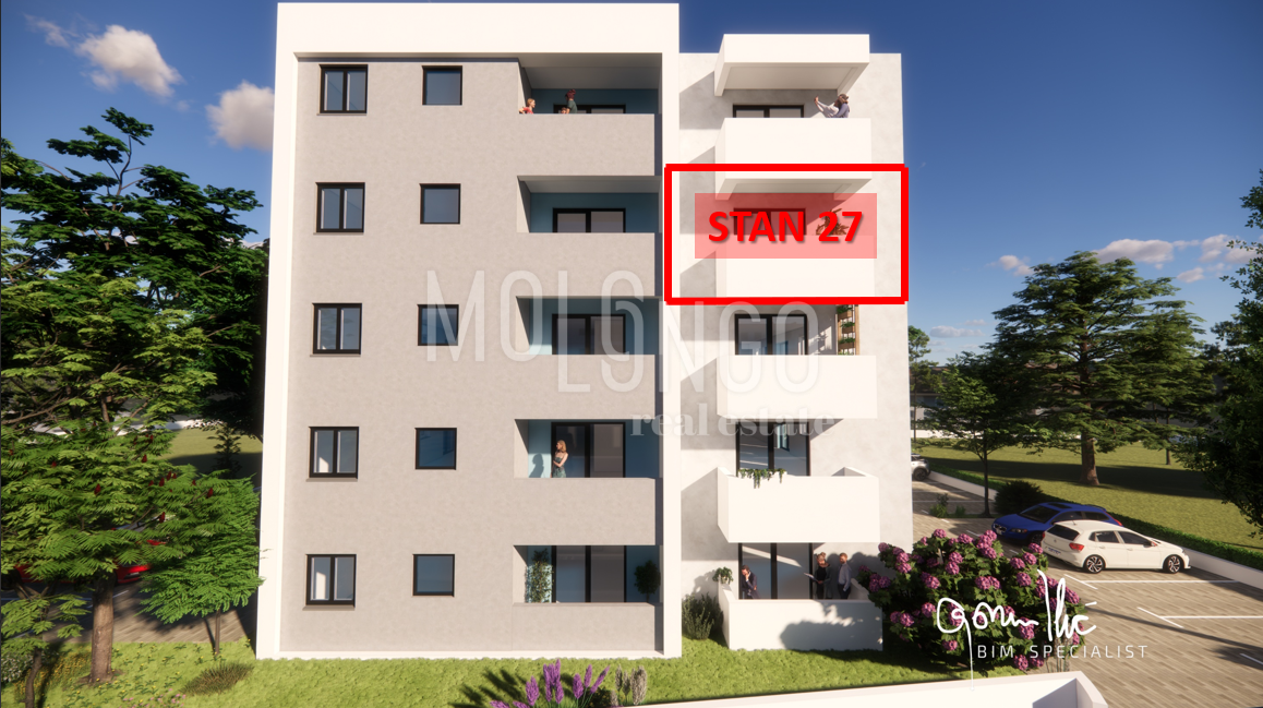 ISTRA, PULA - Novogradnja, stan 27 – 3. kat, 54,24 m²