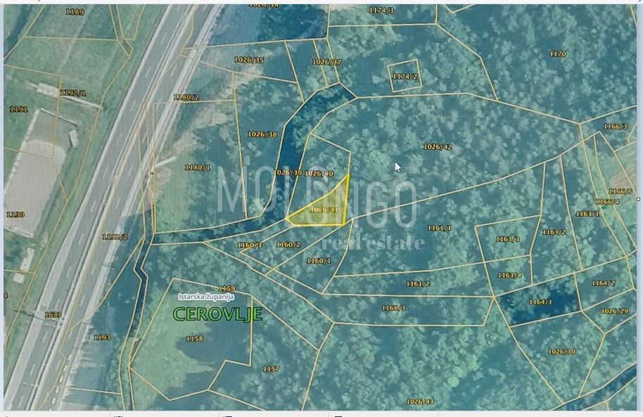 Zemljišče Cerovlje, 1.166m2