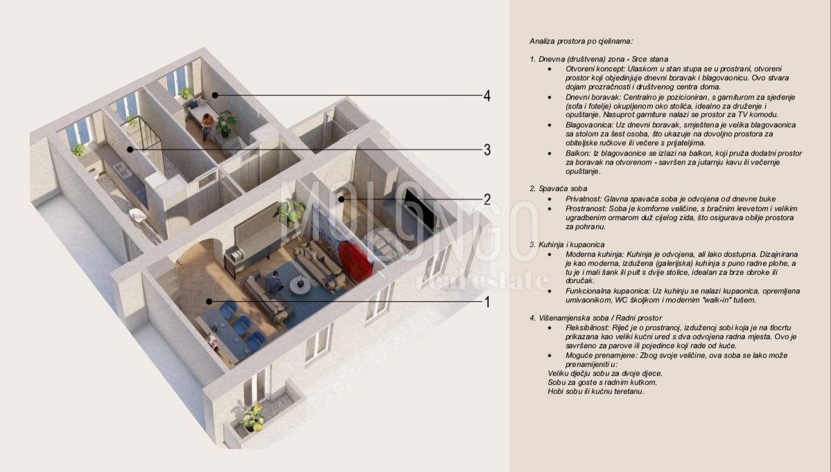 Stanovanje/apartma Centar, Rijeka, 97m2