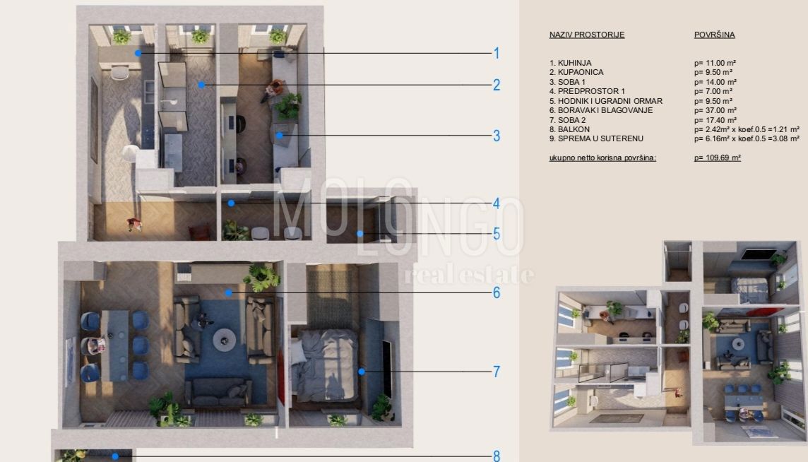 Stanovanje/apartma Centar, Rijeka, 97m2