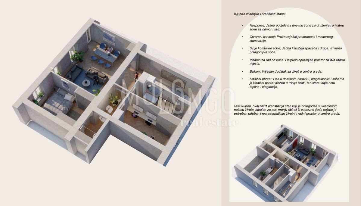 Stanovanje/apartma Centar, Rijeka, 97m2