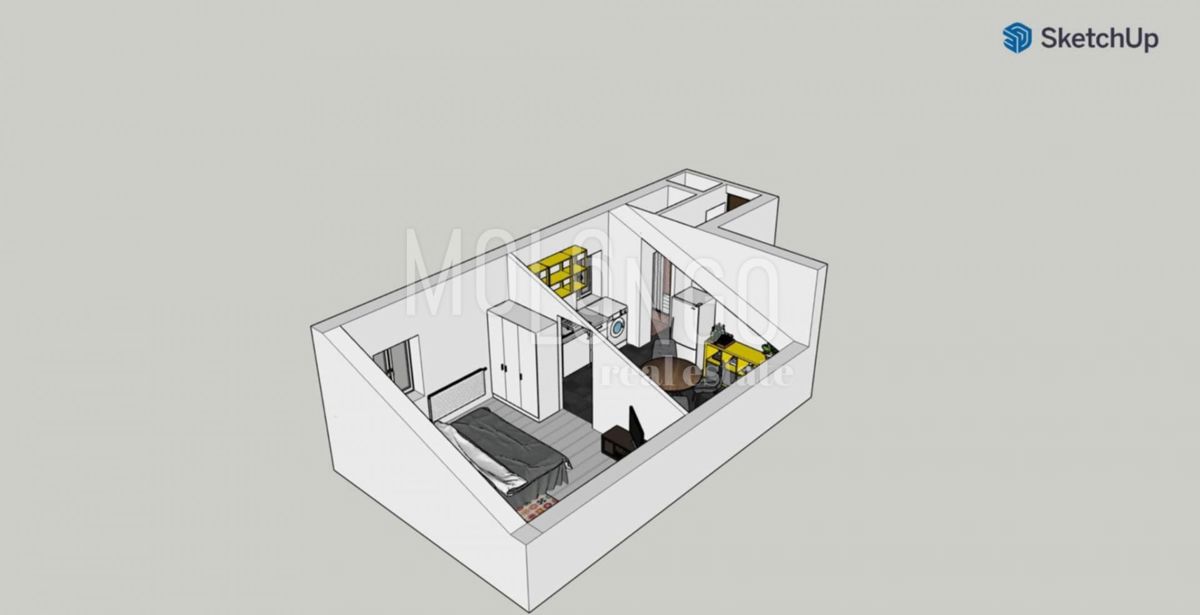 Stanovanje/apartma Centar, Rijeka, 23m2