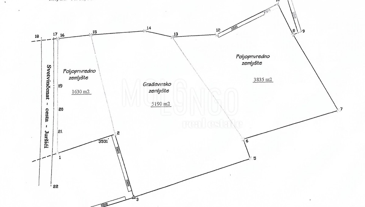 Zemljišče Svetvinčenat, 10.655m2